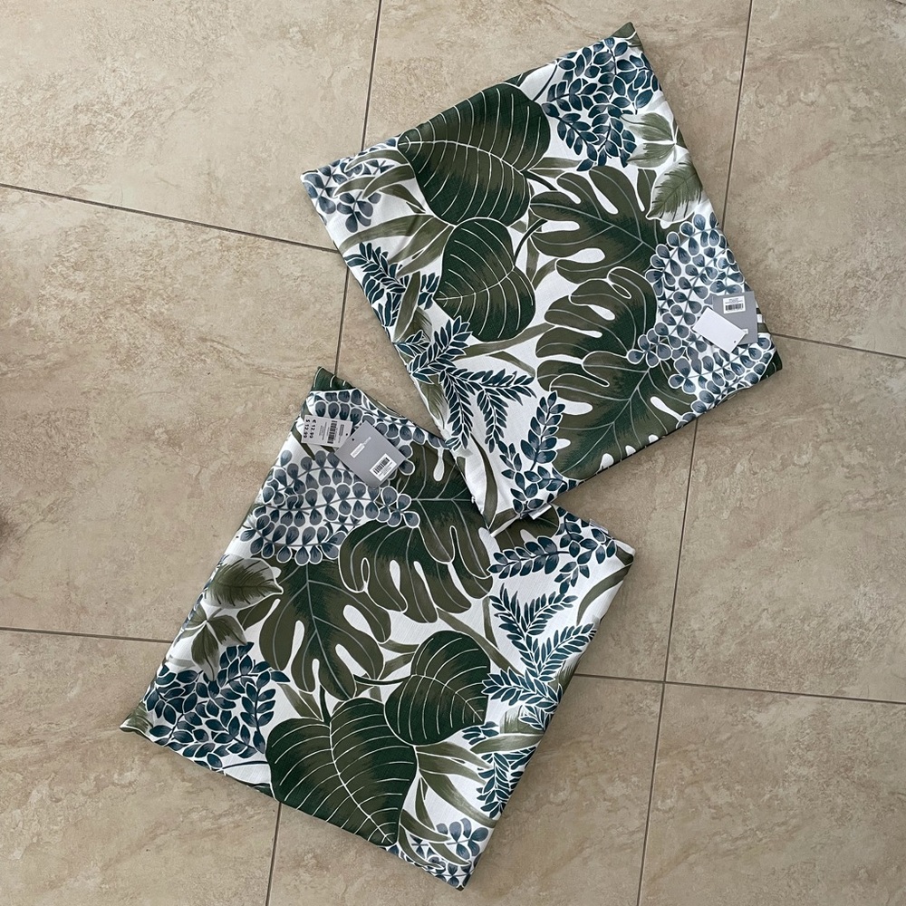 NWT 2 Outdoor Pillow Covers